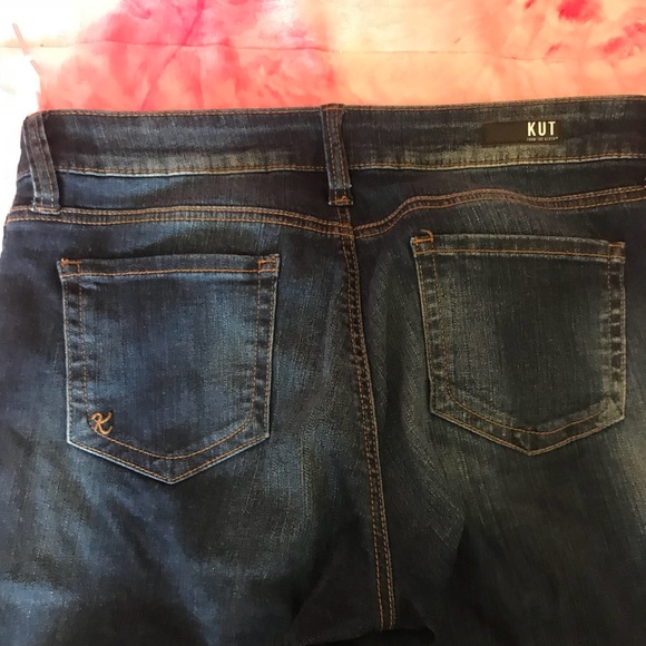 Dark Blue Denim Boot Cut Jeans - Picture 5 of 5